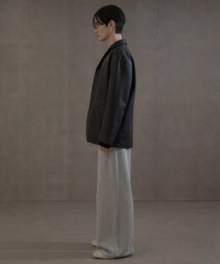 WEGO PUシングルテーラードジャケット ブラック