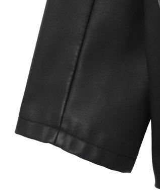 WEGO PUシングルテーラードジャケット ブラック