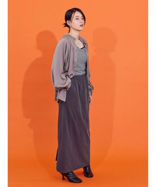 AMERICAN HOLIC ピグメント加工タイトカットスカート Charcoal Gray