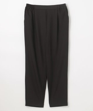 ANY 【6サイズ展開/ウエストゴム】イージーテーパードパンツ ブラック