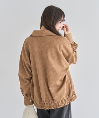 Green Parks ・ＥＬＥＮＣＡＲＥ　ＤＵＥ　スエードポンチブルゾン Camel