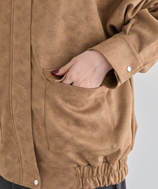 Green Parks ・ＥＬＥＮＣＡＲＥ　ＤＵＥ　スエードポンチブルゾン Camel