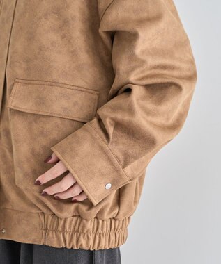 Green Parks ・ＥＬＥＮＣＡＲＥ　ＤＵＥ　スエードポンチブルゾン Camel