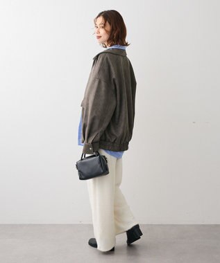 Green Parks ・ＥＬＥＮＣＡＲＥ　ＤＵＥ　スエードポンチブルゾン Charcoal Gray