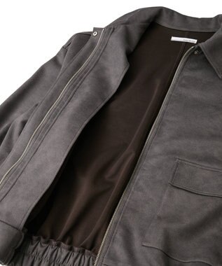 Green Parks ・ＥＬＥＮＣＡＲＥ　ＤＵＥ　スエードポンチブルゾン Charcoal Gray