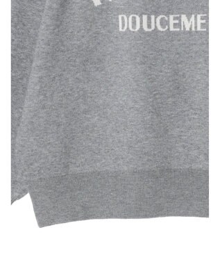 Green Parks もちやわ　ロゴニットプルオーバー Gray Mixture