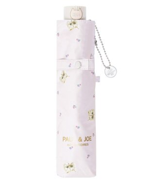 MOONBAT 【 遮光率100％/遮熱/UV/軽量】PAUL&JOE ACCESSOIRES(ポール&ジョー) 晴雨兼用日傘 ジプシー ネコ 折りたたみ傘 ライトパープル
