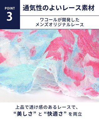 WACOAL MEN WACOAL MEN ユニセックス ボクサーパンツ 【レースボクサー】 通気性 すっきり設計(フロント) 前閉じ 下着 WT8823 /ワコールメン サックス