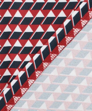 23区GOLF 【MEN】フラッグ総柄ポロシャツ レッド系5