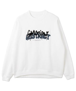 WEGO メタリックロゴプルオーバー ホワイト