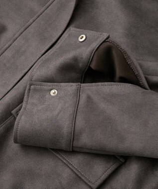 Green Parks ・ＥＬＥＮＣＡＲＥ　ＤＵＥ　スエードポンチブルゾン Charcoal Gray