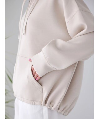 AMERICAN HOLIC バックドレープポンチパーカー Light Beige