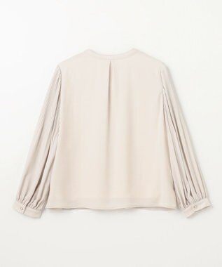 ANY 【洗濯機可/2WAY】プリーツスリーブブラウス ベージュ