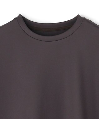 UNFILO L BEAUTY FORM JERSEY light サイドZIP プルオーバー チャコール