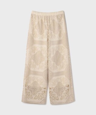 GRACE CONTINENTAL パネル刺繍パンツ キナリ