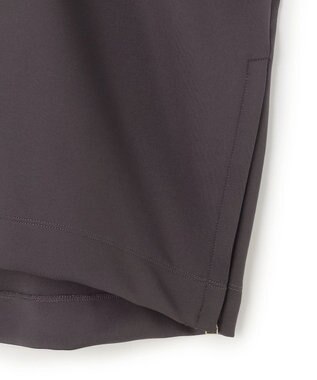 UNFILO L BEAUTY FORM JERSEY light サイドZIP プルオーバー チャコール