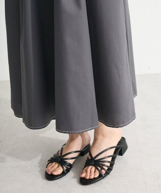 Green Parks ・ＥＬＥＮＣＡＲＥ　ＤＵＥ　スキッパーワンピース Charcoal Gray