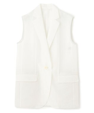 uncrave シアーオーガンジー テーラードジレ