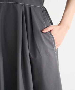 Green Parks ・ＥＬＥＮＣＡＲＥ　ＤＵＥ　スキッパーワンピース Charcoal Gray