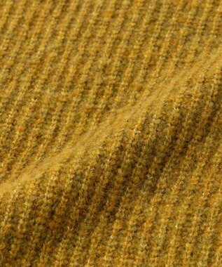 UNFILO MENS ヘアリー クルーネックニット イエロー