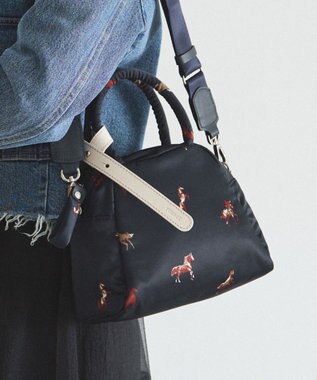 russet WOODLANDER 2WAYミニトートバッグ(CE-1668) Horse/NV