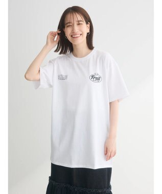 Green Parks ■　ＦＲＵＩＴ　ＯＦ　ＴＨＥ　ＬＯＯＭ　２ロゴｐｔＴＥＥ Off White