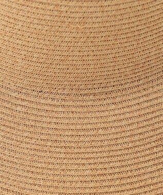 #Newans 【UVカット/洗える/折り畳み可能】ビッグリボンストローハット ベージュ