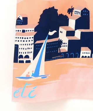 GRACE CONTINENTAL マリンプリントシャツドレス ピンク