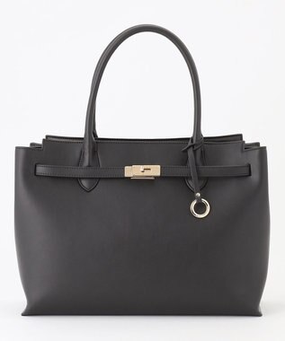 組曲 ベルトデザイントート バッグ ブラック系