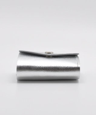 blancle メタリックレザー 三つ折りウォレット SILVER