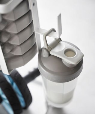 tower キャスター付きフィットネスグッズ収納ラック タワー ホワイト ホワイト