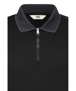 DAKS 【DAKS GOLF】カラーチップストレッチソフトTシャツ ブラック