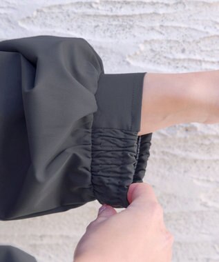 Tiaclasse ボリュームスリーブマウンテンフーディー チャコールグレー