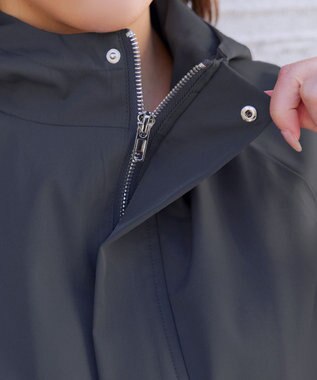 Tiaclasse ボリュームスリーブマウンテンフーディー チャコールグレー