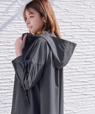 Tiaclasse ボリュームスリーブマウンテンフーディー チャコールグレー