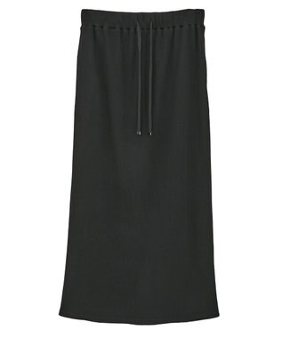 Green Parks 楽ちんＩラインリブスカート Black