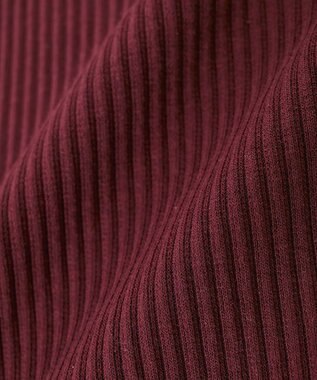 Green Parks 楽ちんＩラインリブスカート Bordeaux