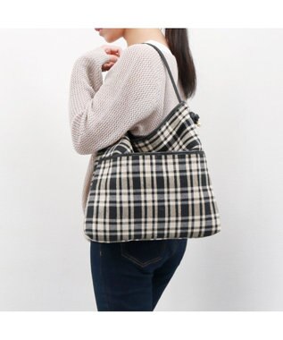 UNBILLION  ペルケ perche / 1本手チェックトートバッグ ブラック