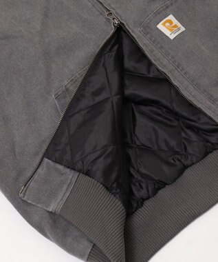 WEGO ワーカーズキルトフードブルゾン ブラック中濃色