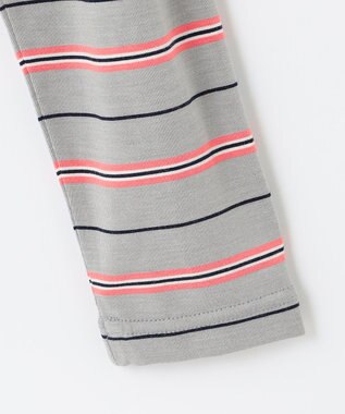 23区GOLF 【WOMEN】エニワイズ ボーダー カットソー ライトグレー系1