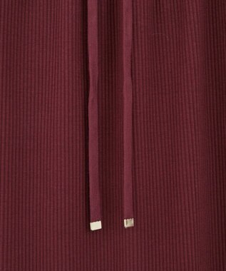 Green Parks 楽ちんＩラインリブスカート Bordeaux