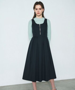 GRACE CONTINENTAL ツイルタックワンピース ブラック