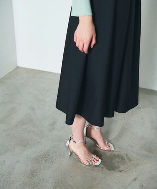 GRACE CONTINENTAL ツイルタックワンピース ブラック