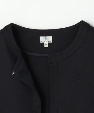 組曲 KIDS 【110-140㎝】 ドットジャガードワンピース＆ジャケットセット ネイビー