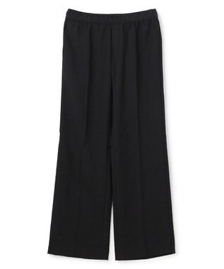 UNFILO 【セットアップ着用可/ウエストゴム】TENNEN TOUCH セミフレア パンツ ブラック