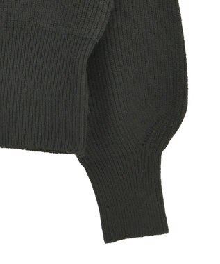 Green Parks オフショルダーニット Black