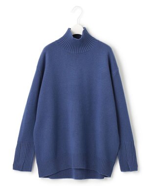 ICB 【新色追加・WEB限定カラーあり】 ソフトカシミヤミックス ハイネックニット サックスブルー系