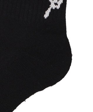 WEGO バックバタフライクルーソックス ブラック