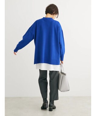 Green Parks もちやわ　モックネックプルオーバー Blue