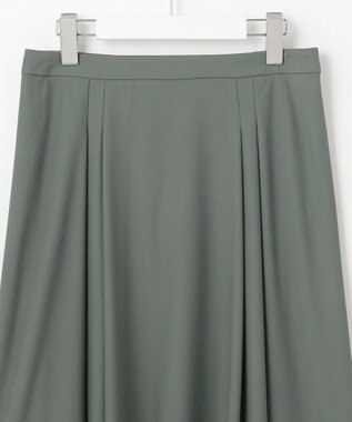 J.PRESS LADIES 【洗える】シアージャージー フレアー スカート スレート系